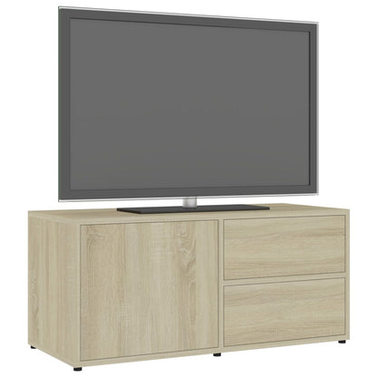 TV Cabinet Sonoma Oak 80x34x36 cm Chipboard