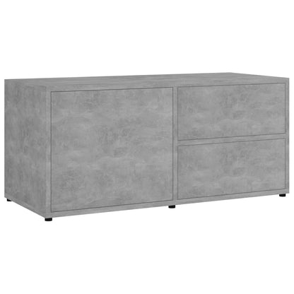 TV Cabinet Concrete Grey 80x34x36 cm Chipboard