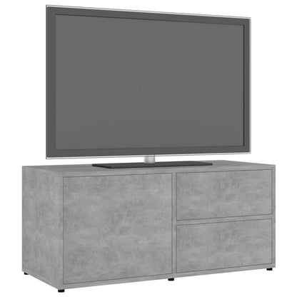 TV Cabinet Concrete Grey 80x34x36 cm Chipboard
