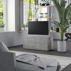 TV Cabinet Concrete Grey 80x34x36 cm Chipboard