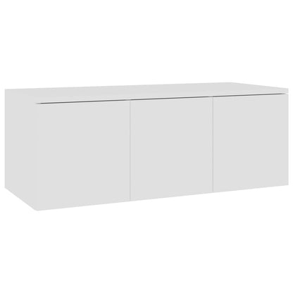 TV Cabinet White 80x34x30 cm Chipboard