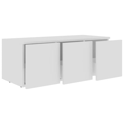 TV Cabinet White 80x34x30 cm Chipboard