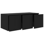 TV Cabinet Black 80x34x30 cm Chipboard