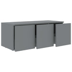 TV Cabinet Grey 80x34x30 cm Chipboard