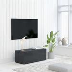 TV Cabinet Grey 80x34x30 cm Chipboard