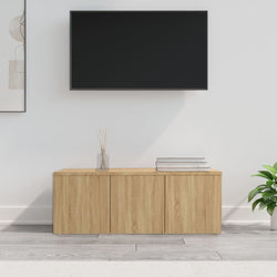 TV Cabinet Sonoma Oak 80x34x30 cm Chipboard