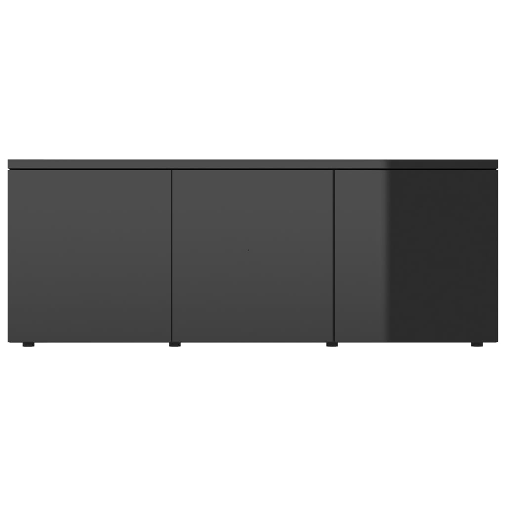 TV Cabinet High Gloss Black 80x34x30 cm Chipboard