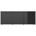 TV Cabinet High Gloss Black 80x34x30 cm Chipboard