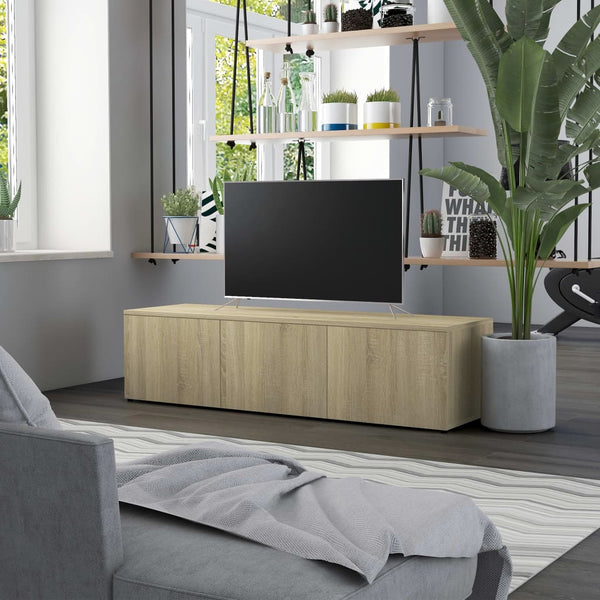  TV Cabinet Sonoma Oak 120x34x30 cm Chipboard