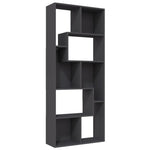 Book Cabinet Grey 67x24x161 cm Chipboard