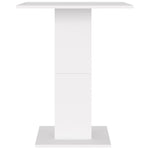 Bistro Table White 60x60x75 cm Chipboard