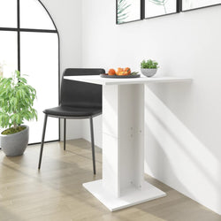 Bistro Table White 60x60x75 cm Chipboard