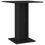 Bistro Table Black 60x60x75 cm Chipboard