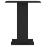 Bistro Table Black 60x60x75 cm Chipboard