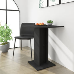 Bistro Table Black 60x60x75 cm Chipboard