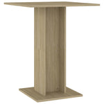 Bistro Table Sonoma Oak 60x60x75 cm Chipboard