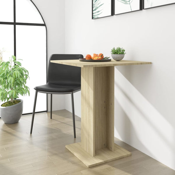  Bistro Table Sonoma Oak 60x60x75 cm Chipboard