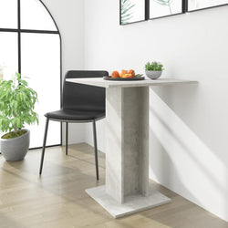 Bistro Table Concrete Grey 60x60x75 cm Chipboard