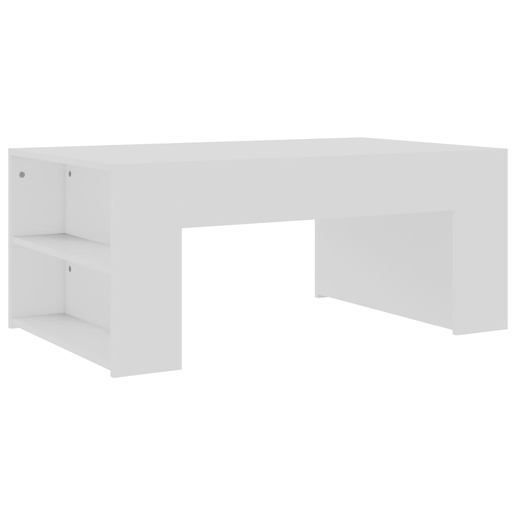 Coffee Table White Chipboard - 100×60×42cm