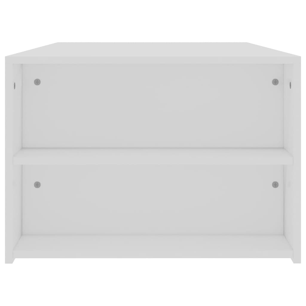 Coffee Table White Chipboard - 100×60×42cm