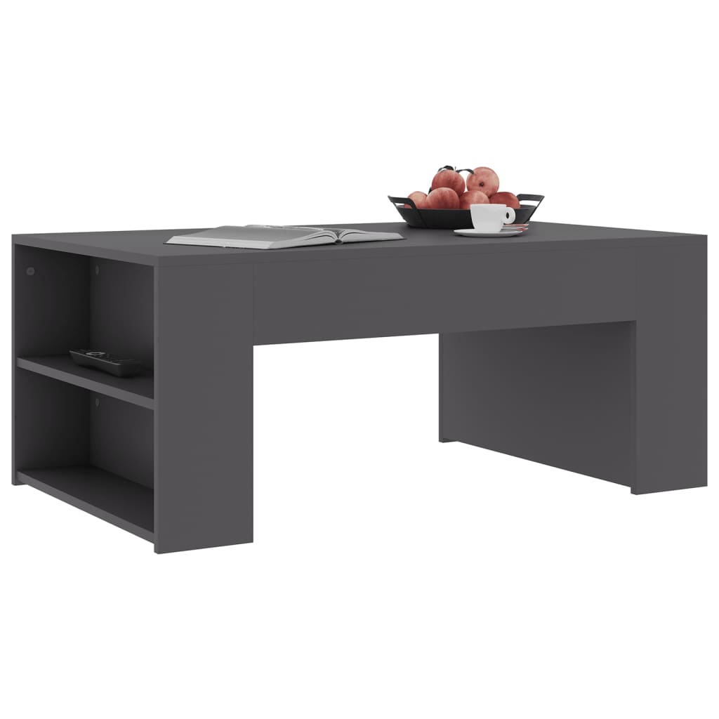 Coffee Table Grey 100x60x42 cm Chipboard
