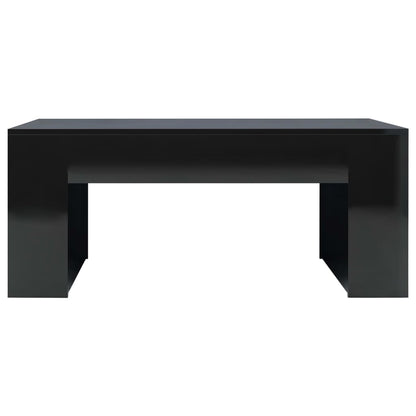 Coffee Table High Gloss Black 100x60x42 cm Chipboard