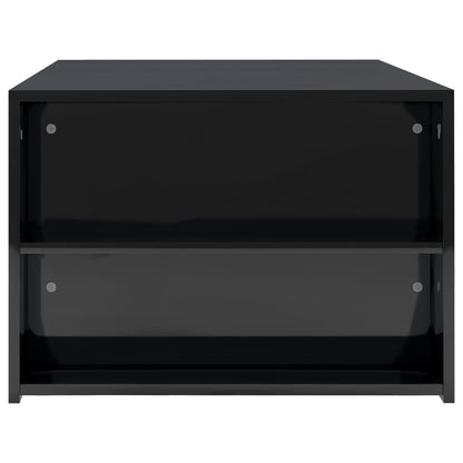 Coffee Table High Gloss Black 100x60x42 cm Chipboard