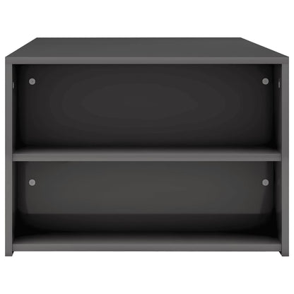 Coffee Table High Gloss Grey Chipboard