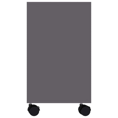 Side Table Grey 70x35x55 cm Chipboard