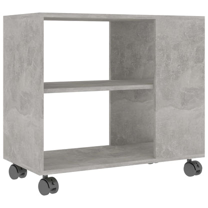 Side Table Concrete Grey 70x35x55 cm Chipboard