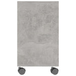 Side Table Concrete Grey 70x35x55 cm Chipboard
