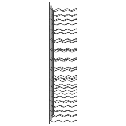 Wall-mounted Wine Racks for 72 Bottles 2 pcs Black Iron