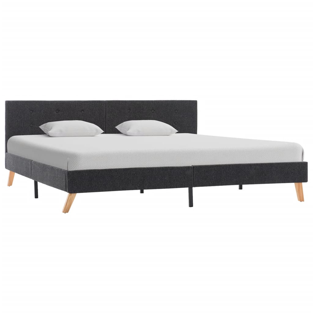 Bed Frame Blue Fabric King - 203×183cm