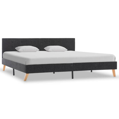 Bed Frame Blue Fabric King - 203×183cm