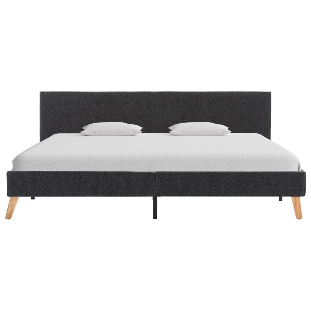 Bed Frame Blue Fabric King - 203×183cm