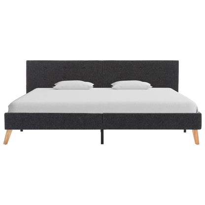 Bed Frame Blue Fabric King - 203×183cm