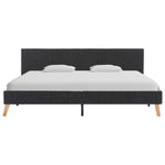 Bed Frame Blue Fabric King