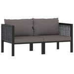 Decorative 2 Seater Sofa with Cushions Patio Setup Outdoor Living