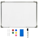 Magnetic Whiteboard 70x50cm Steel Frame | HomeAndLiving