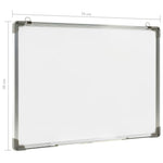 Magnetic Whiteboard 70x50cm Steel Frame | HomeAndLiving