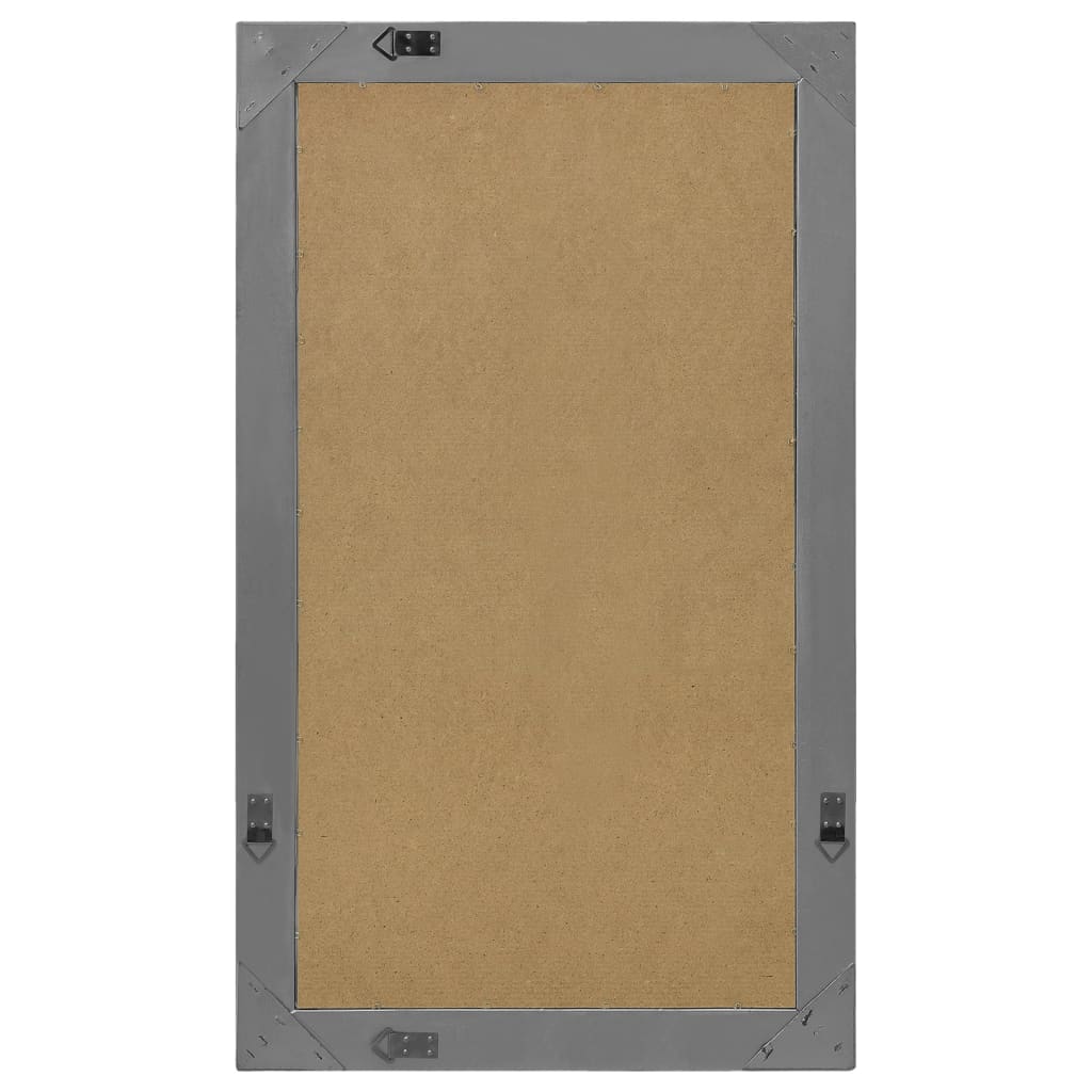 Wall Mirror Baroque Style 60x100 cm Black