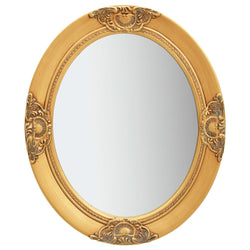 Wall Mirror Baroque Style 50x60 cm Gold