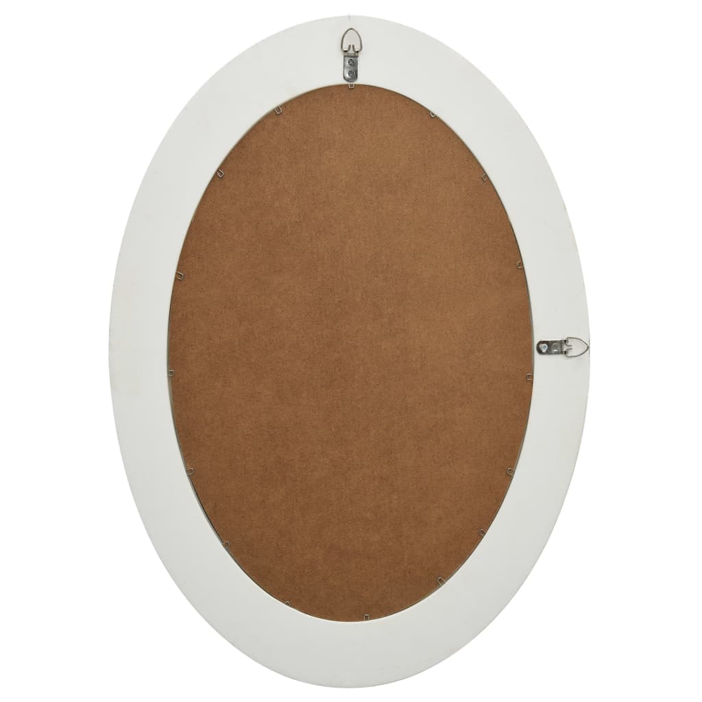 Wall Mirror Baroque Style White - 50×70cm
