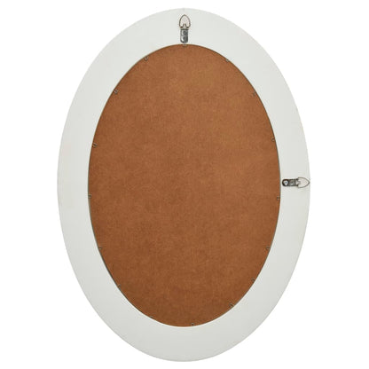 Wall Mirror Baroque Style White - 50×70cm