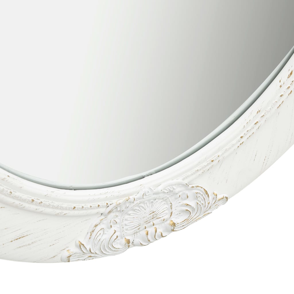 Wall Mirror Baroque Style White - 50×70cm