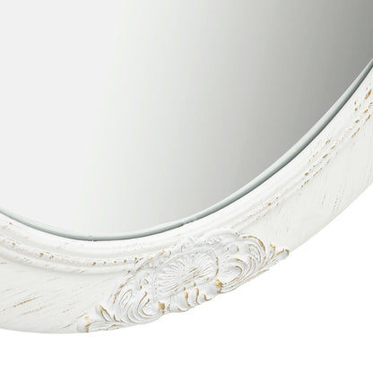 Wall Mirror Baroque Style White - 50×70cm