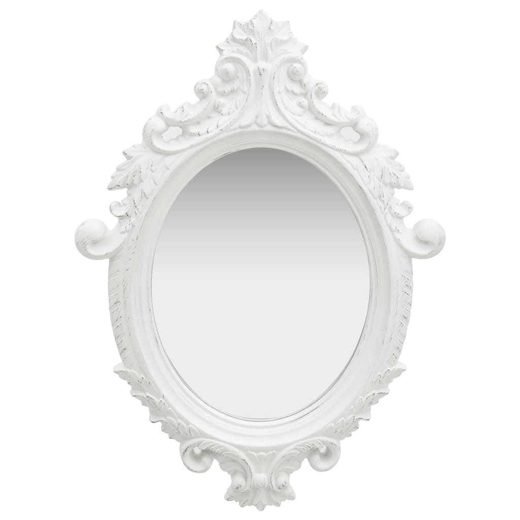 Wall Mirror Castle Style White