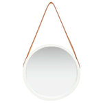 Wall Mirror with Strap 40 cm White