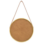 Wall Mirror with Strap 40 cm Gold