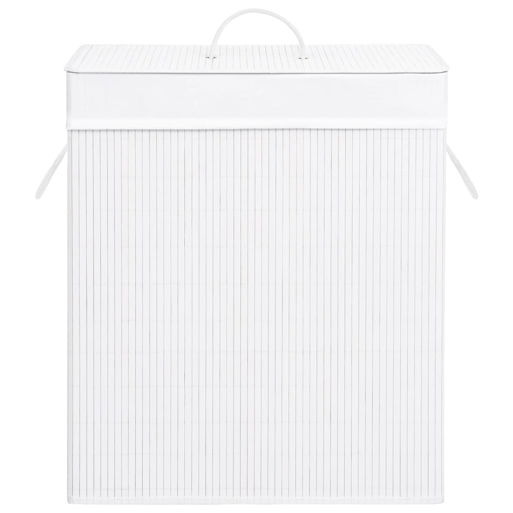 Bamboo Laundry Basket White